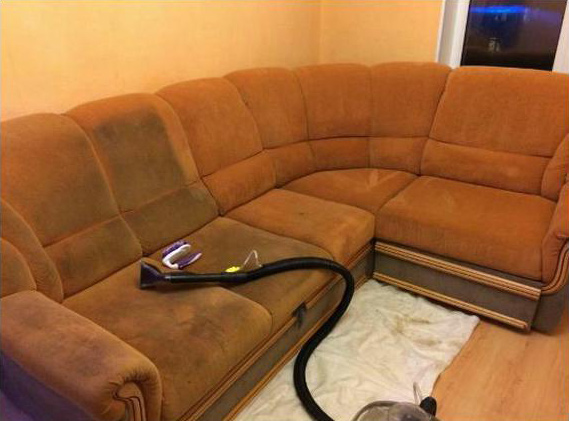 Химчистка дивана в коттедже